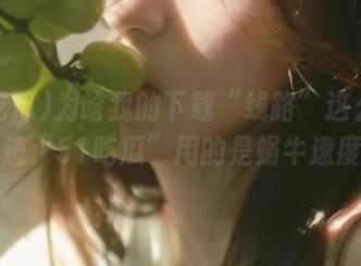 为啥我的下载“线路”这么慢？难道“51吃瓜”用的是蜗牛速度？