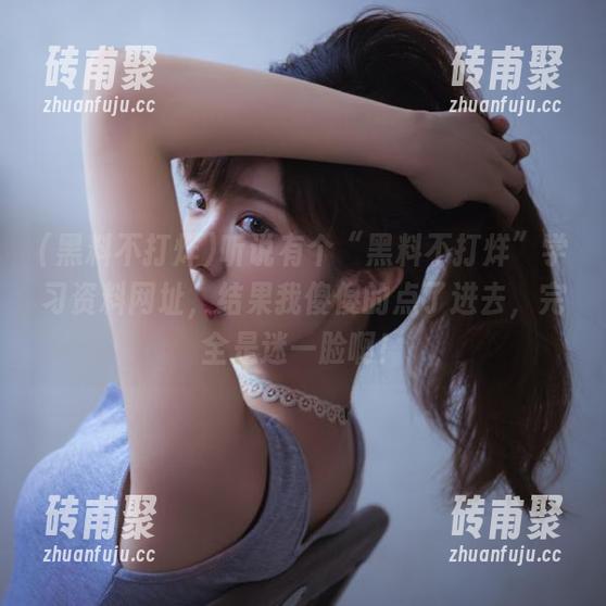 黑料不打烊 听说有个“黑料不打烊”学习资料网址,结果我傻傻的点了进去,完全是迷一脸啊!